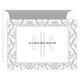 Damask Border Monogram Folded Note Cards Image 8 of 10
